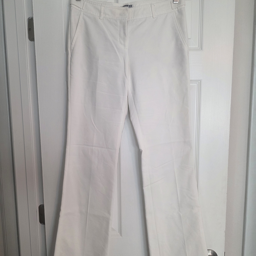 Express White Bootcut Pants - Women's Flared Trousers